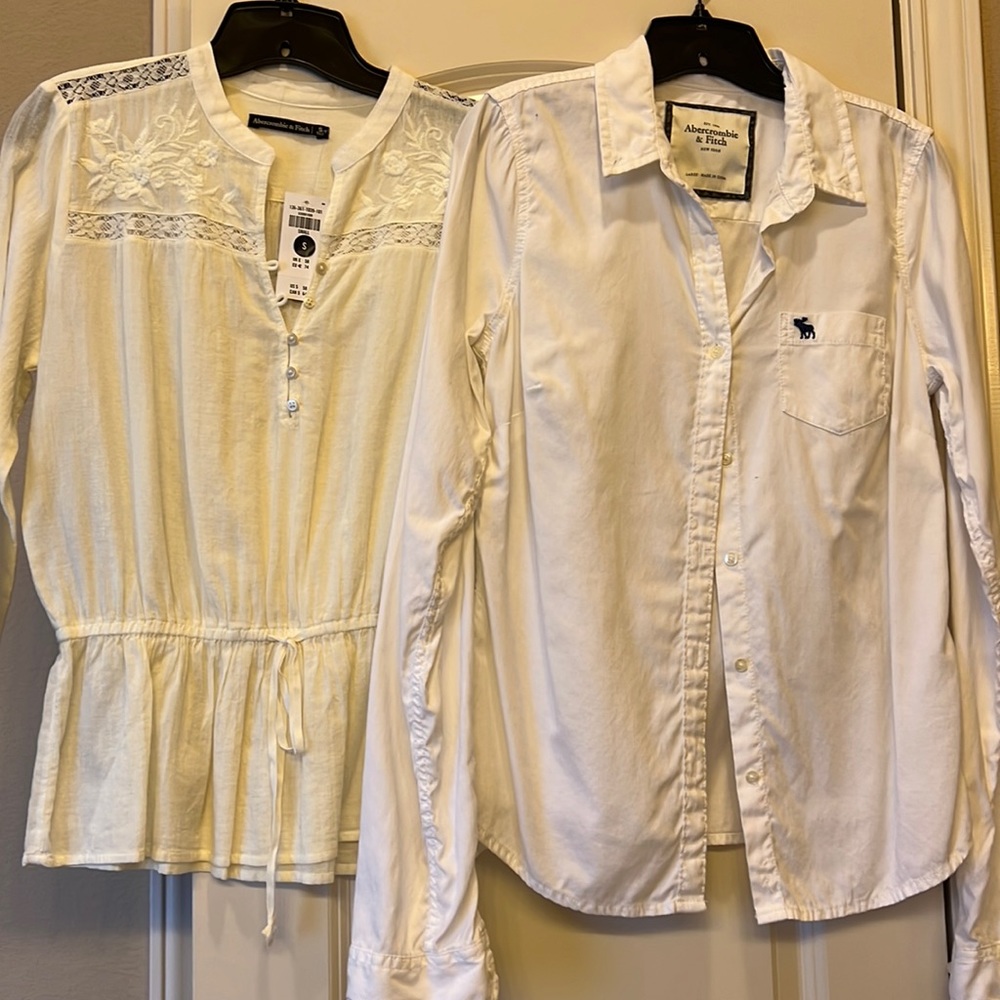2 Abercrombie long sleeve shirts